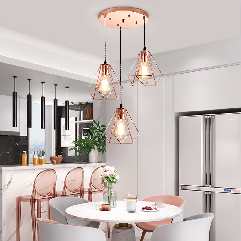 rose gold dining room light