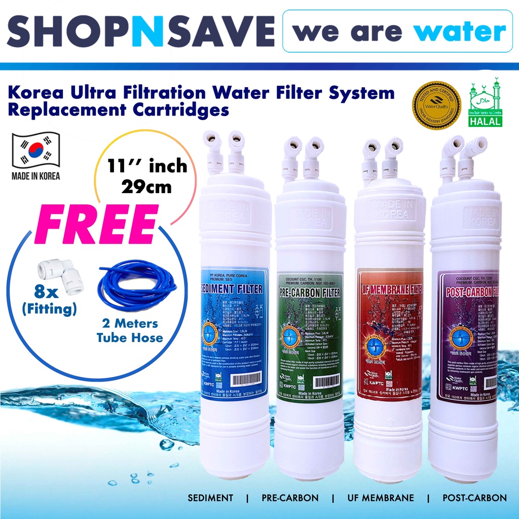 SHOPNSAVE Korea Purisys Water Filter Replacement Cartridges, Korea ...