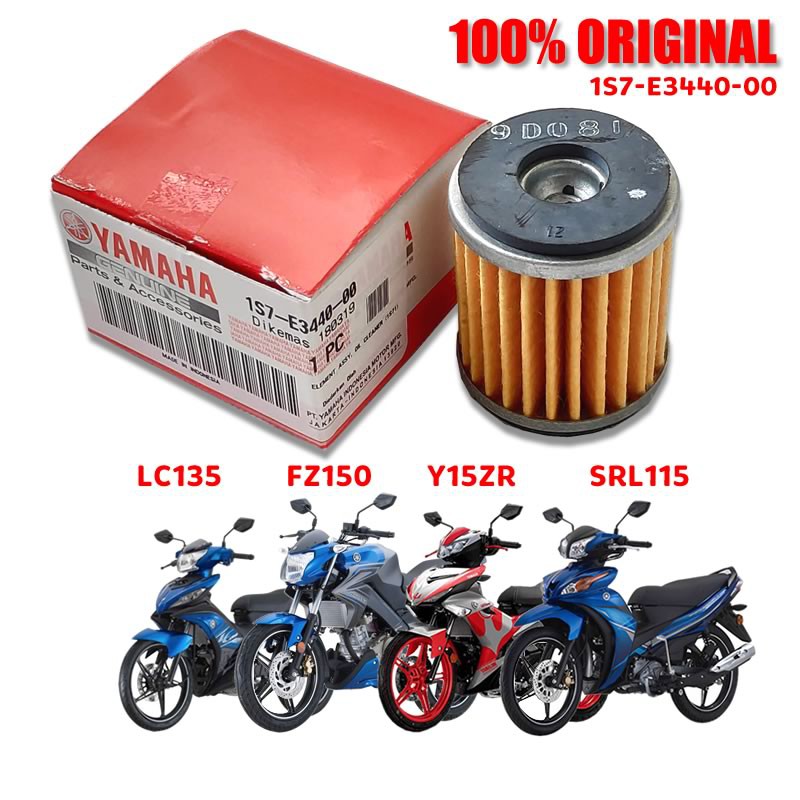 YAMAHA OIL FILTER 100 Original LC135 / SRL115 / Y15 / FZ150 / LC (NEW