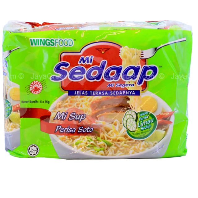 Mi Sedaap Soup Noodle Perisa Soto 5x75g Shopee Malaysia