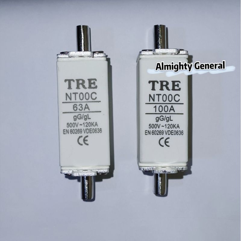 NT00C TNB Cut Out Fuse Knife Blade Fuse 63A 100A (FOR TNB CUT OUT