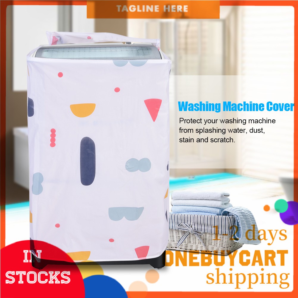 Fit With Thick Zipper Design W29”D28”H43” RED Waterproof & Dustproof & Sunproof Protection Suitable For Most Washers & Dryers BlueStars Washer/Dryer Cover For Top & Front Load Machines 