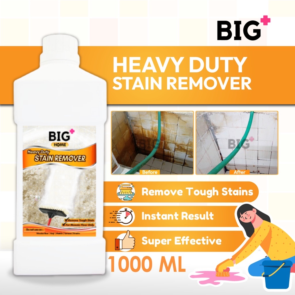 BIG+ Heavy Duty Stain Remover A Toilet Bowl Floor Cleaner Bathroom