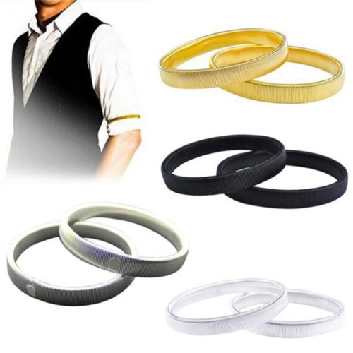 1PC Unisex Stretchy Elastic Metal Sleeve Garters Mens, 45% OFF