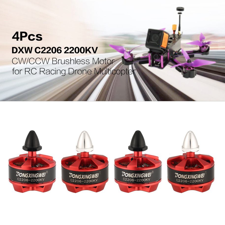 4Pcs RC CW CCW Motors for Mini Racing Drone Quadcopter RC Model Part