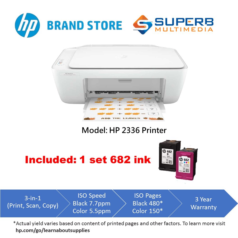 HP DeskJet 2336 AIO 3 in 1 inkjet Printer | Shopee Malaysia