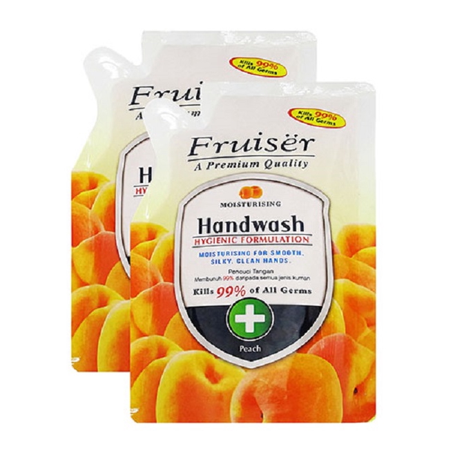 Fruiser Moisturising Hand Wash Peach Refill (400ml x 2) Shopee Malaysia