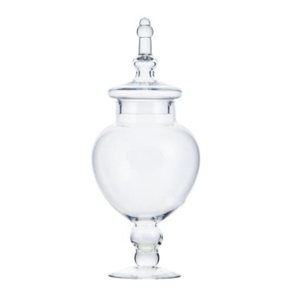 Clear Glass Apothecary Jar With Lid Candy Jar Decorative Weddings