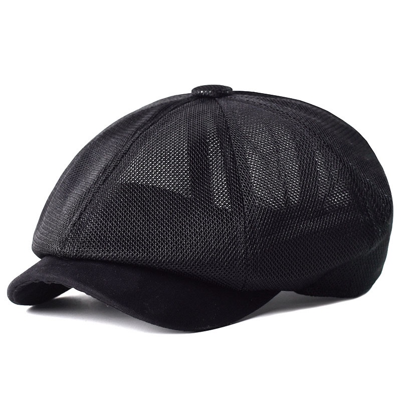 Summer Mesh Newsboy caps Breathable Casual Outdoor Retro Beret Hats