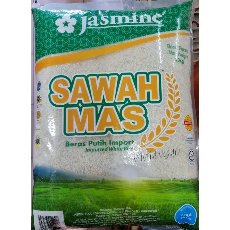 Buy Halal Jasmine Beras Putih Import Sawah Mas 白米 10kg Seetracker Malaysia