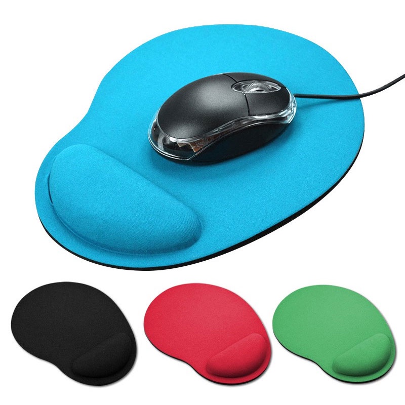 Smooth Textured Surface Mouse Pad Non Slip Base Ergonomic Gaming Office Study Mat with Rest Wrist Support Easy Typing