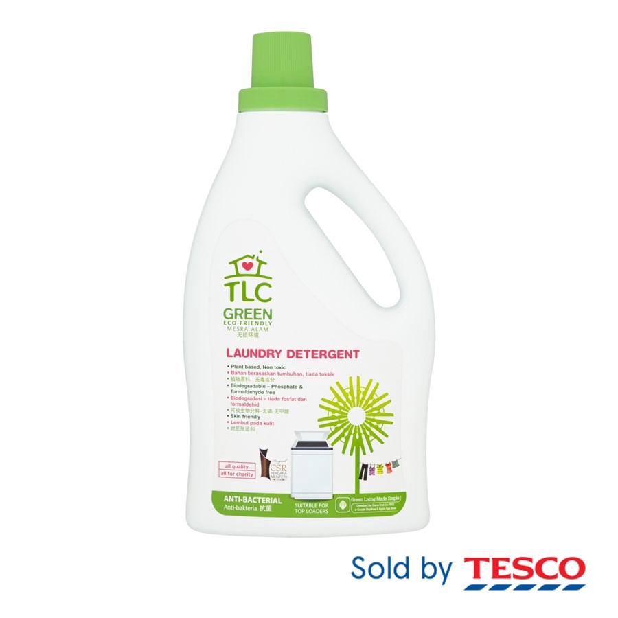 TLC Green EcoFriendly AntiBacterial Laundry Detergent 2 Litres Shopee Malaysia