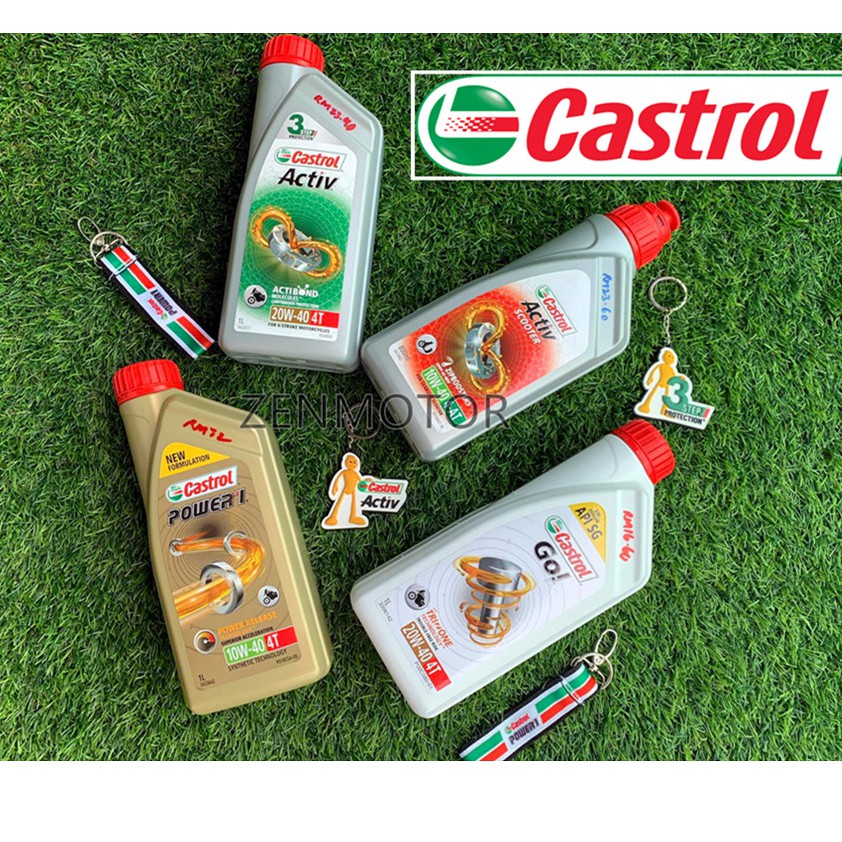 Buy Free Keychain Castrol 4t Minyak Hitam Castrol Power1 4t Go Castrol Activ 4t Engine Enjin Oil Filter Yamaha Ori Lc Y15 Seetracker Malaysia