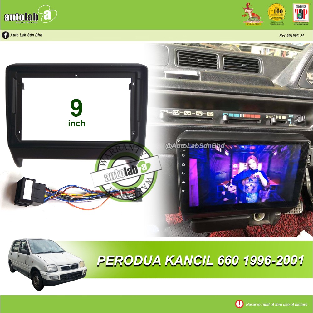 Android Player Casing 9" Perodua Kancil (660) 1996-2001 (with Socket)