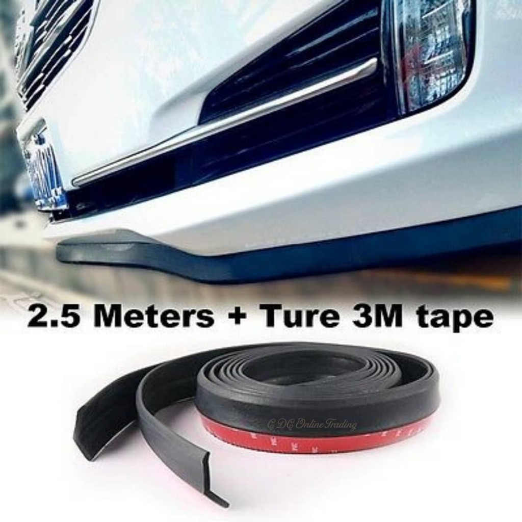 (Ready Stock)Samurai Lip Protector Rubber Front Bumper Black Shopee Malaysia