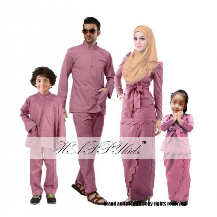 Groboc Fashion Scallop Family Sets Pink Belacan Shopee Malaysia