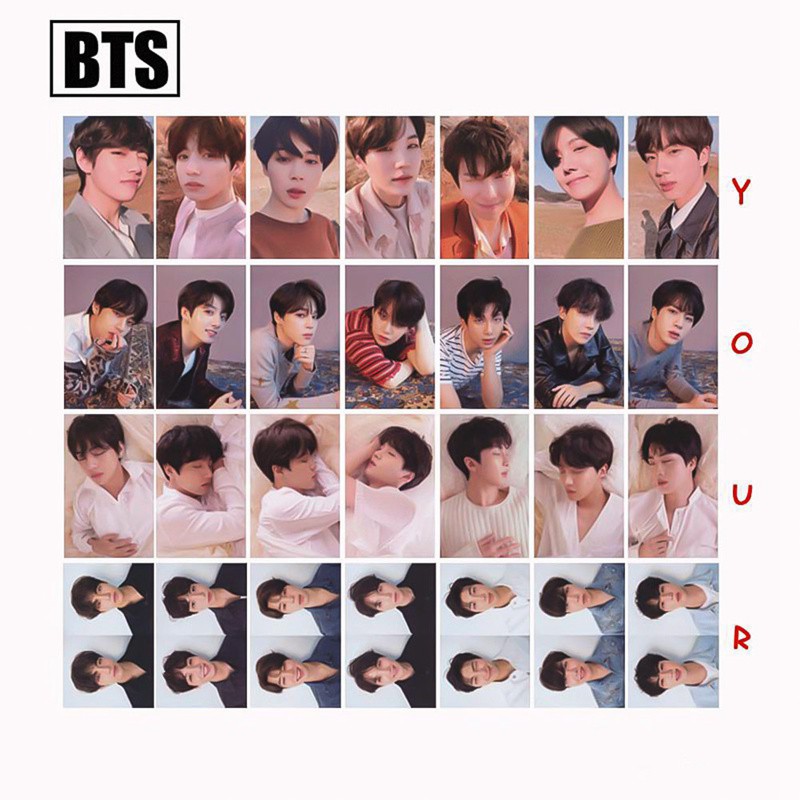 7pcs/set KPOP BTS LOVE YOURSELF Tear Album Transparent