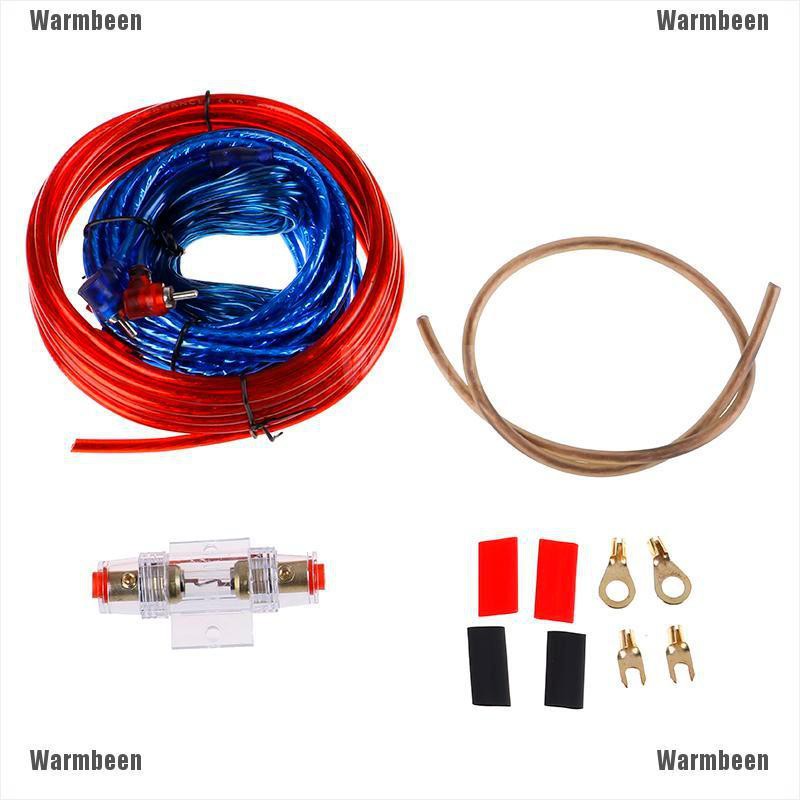 1500w Car Amplifier Wiring Kit Audio Subwoofer AMP RCA Power Cable AGU FUSE Set