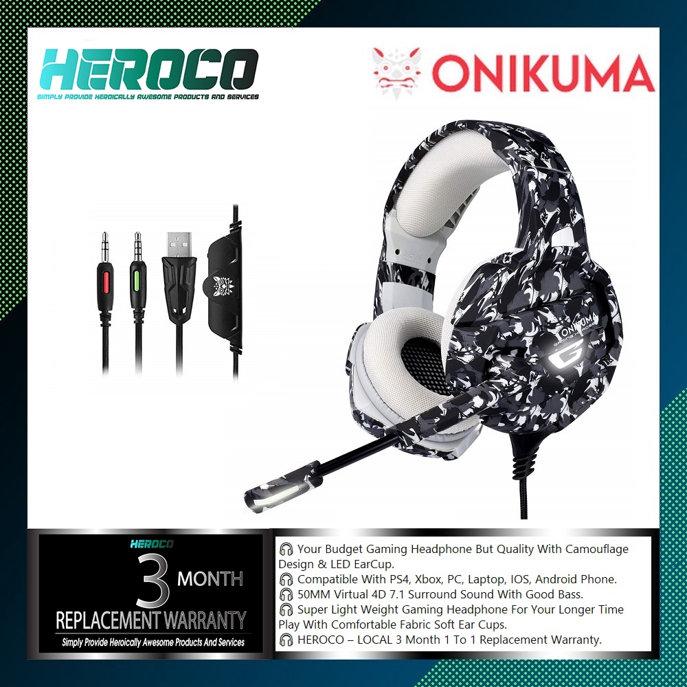 onikuma gaming headset ps4