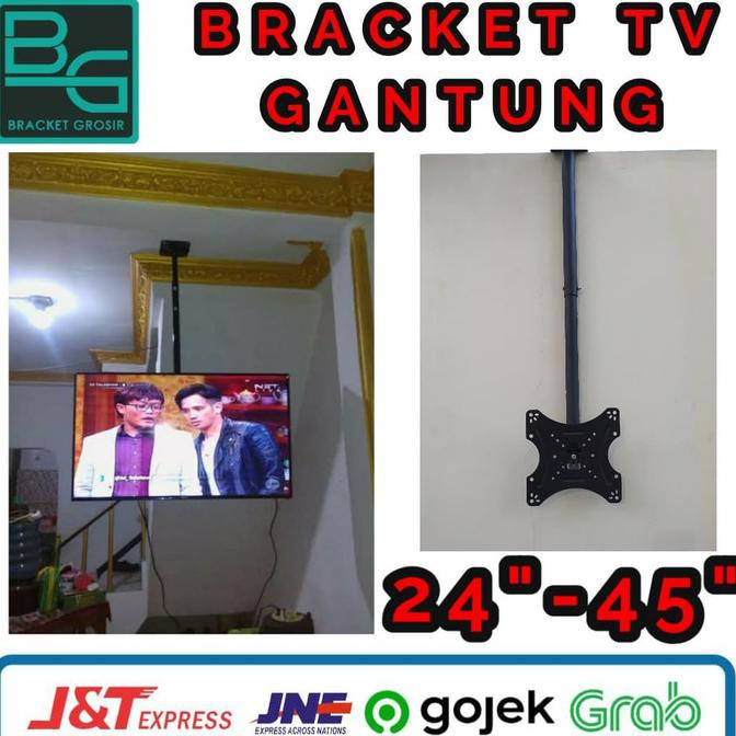 45 360 Degree Rotation Ceiling Mount Tv Wall Mount Bracket 0512 Shopee Malaysia