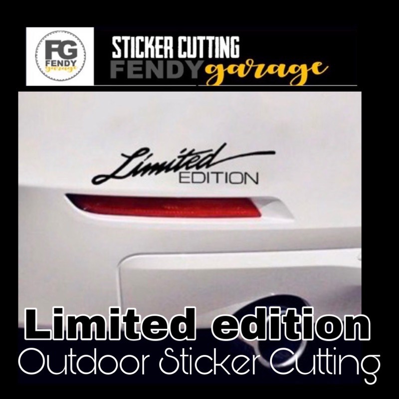 Limited edition car Stickers / Stickers kereta limited edition