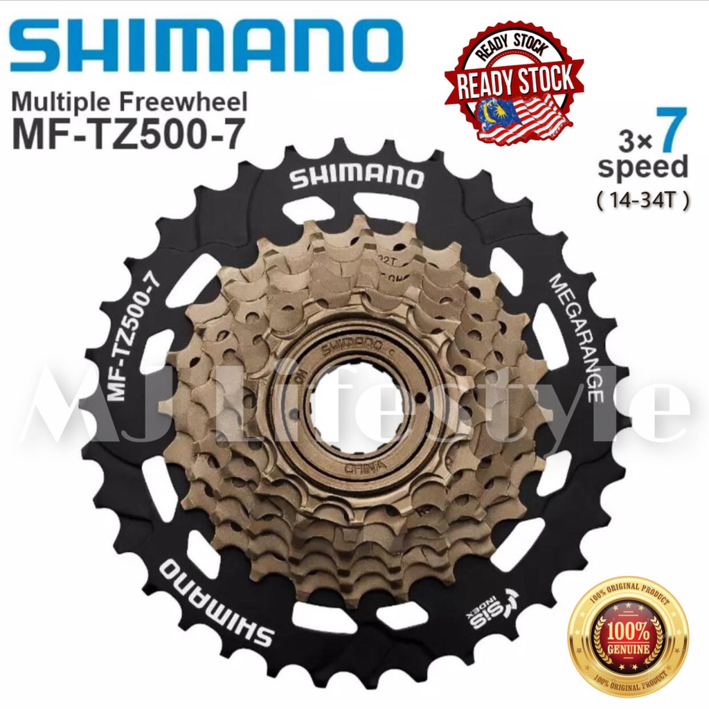 [100 ORIGINAL] SHIMANO Tourney Bicycle 7 Speed 14T34T Freewheel Mega