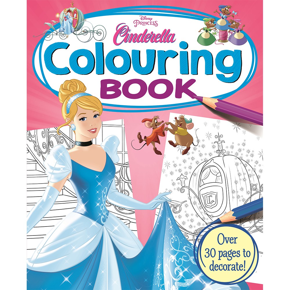 Disney S Princess Cinderella Classic Coloring Book Over 30 Pages To Decorate Original Printed Shopee Malaysia