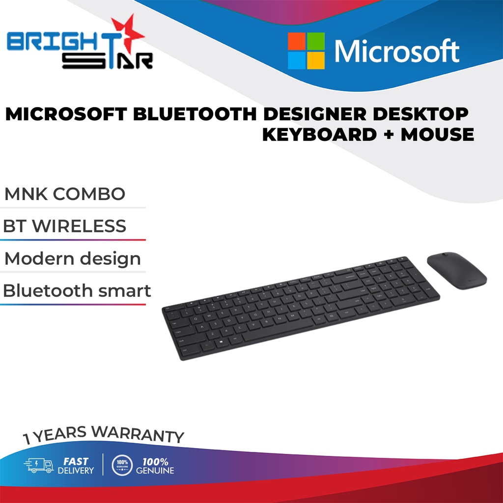 MICROSOFT KEYBOARD AND MOUSE COMBO WIRELESS / WIRED BLUETOOTH WIRELESS