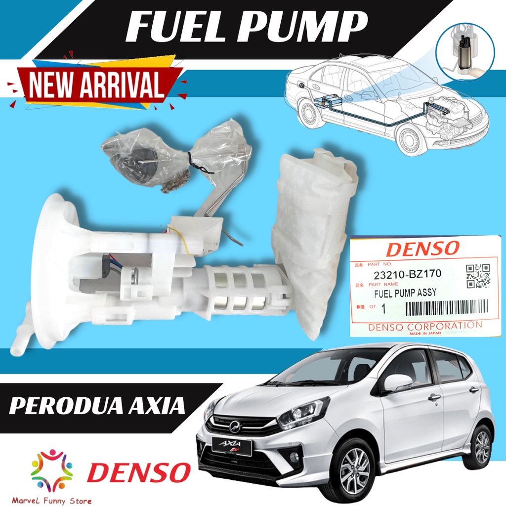 Perodua Axia Denso Fuel Pump Original 23210 Bz170 Shopee Malaysia 3343