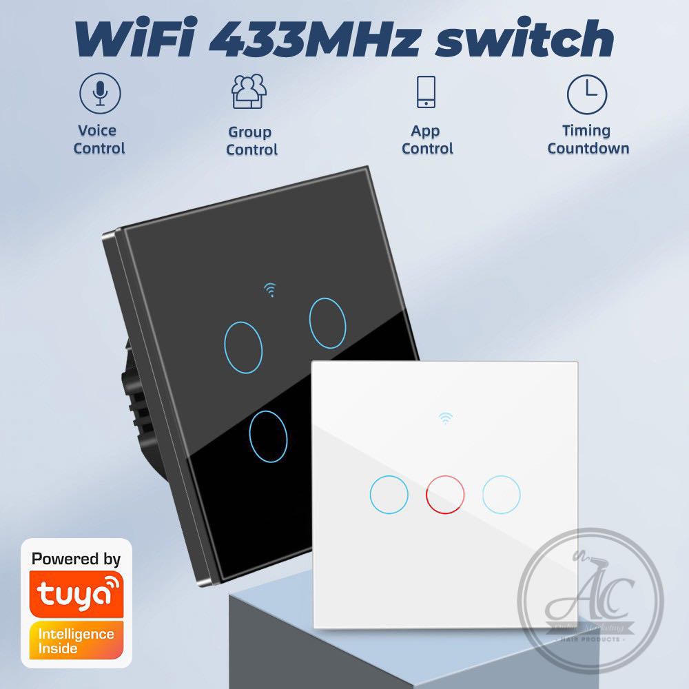 Tuya WiFi Touch Wall Smart Switch Light No Neutral Wire and Neutral