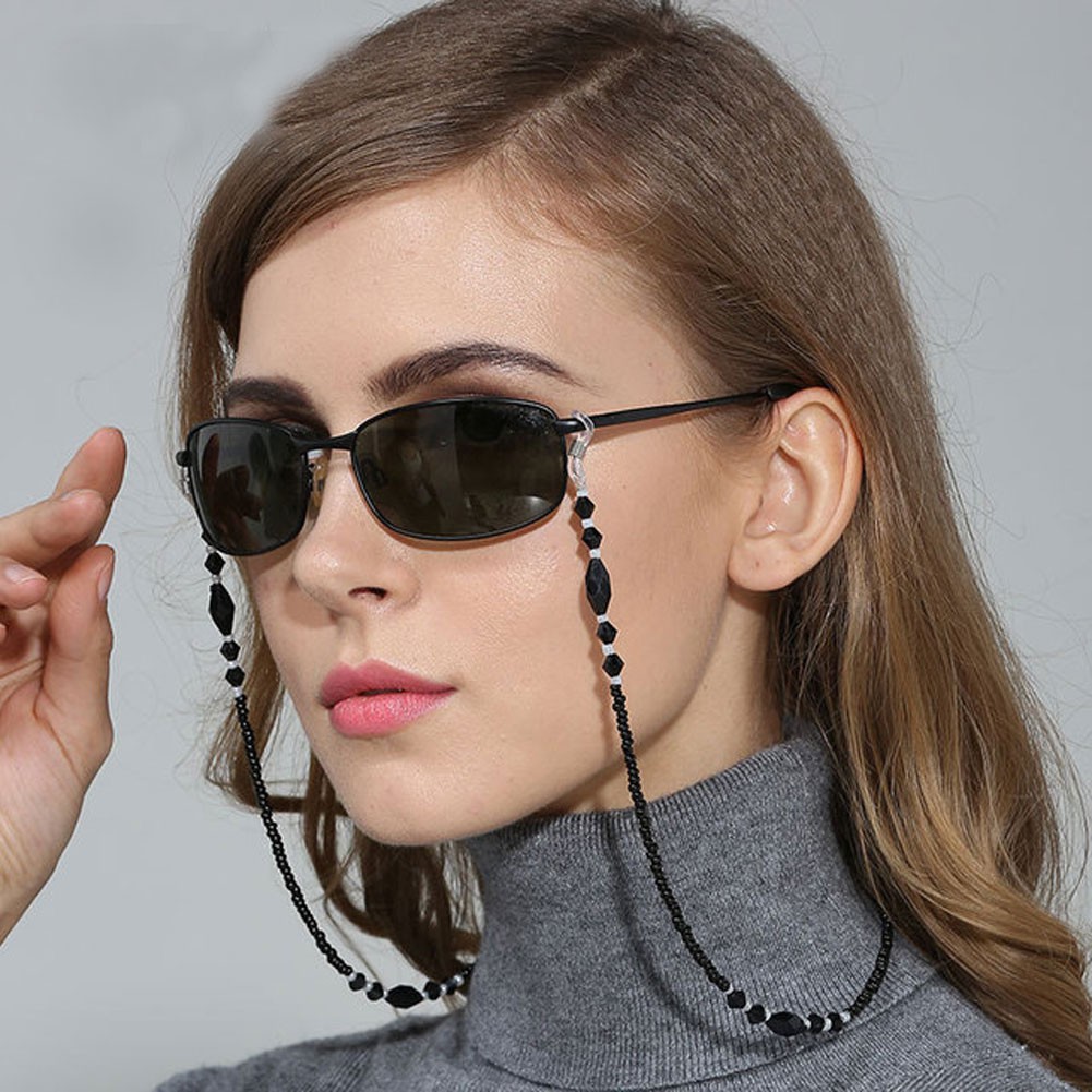 Bead Eyeglass Chain Glasses Strap Holder Lanyard Sunglasses Non-slip Cord Rope