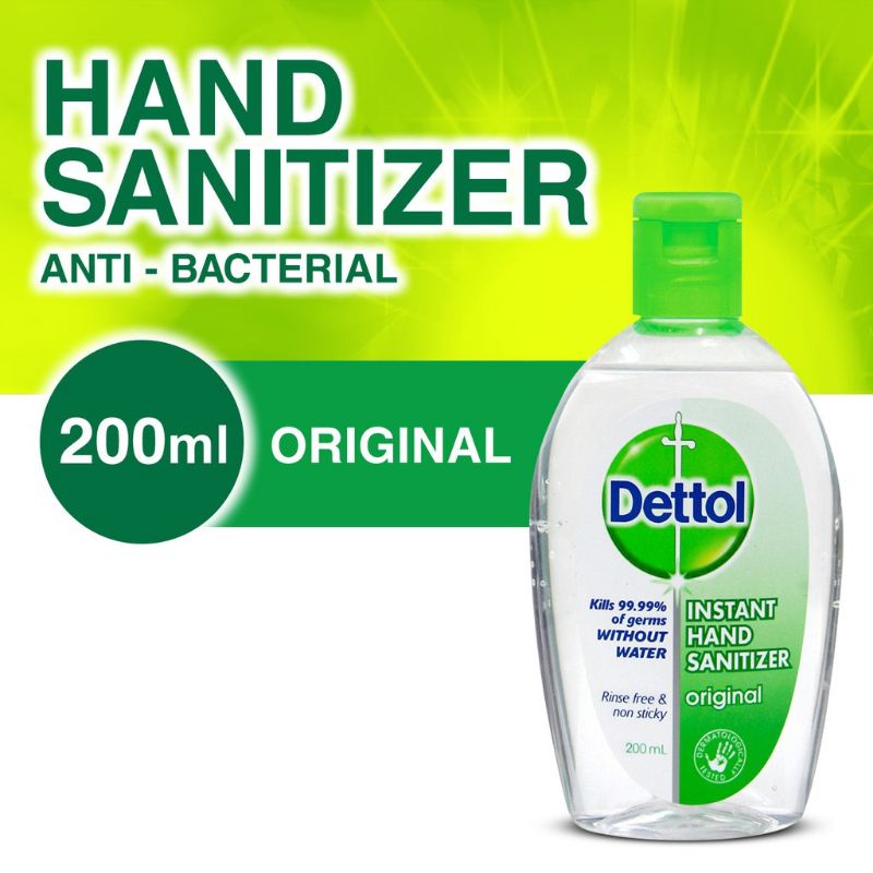 (EXP 06/2022) Dettol Hand Sanitizer Original 200ml Shopee Malaysia