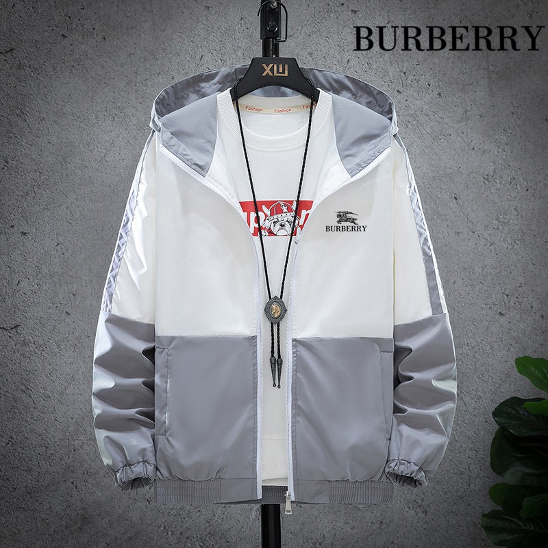 Burberry jacket men's autumn Korean casual hoodie youth trend sports jacket  baseball uniform outdoor fashion windbreaker | Shopee Malaysia