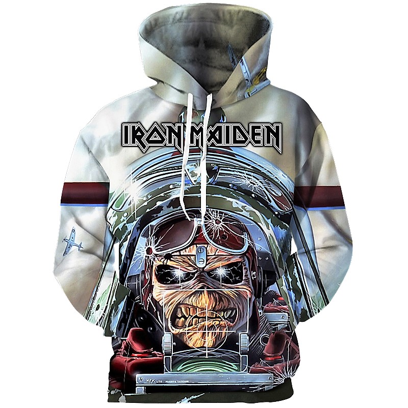 iron maiden 3d hoodie