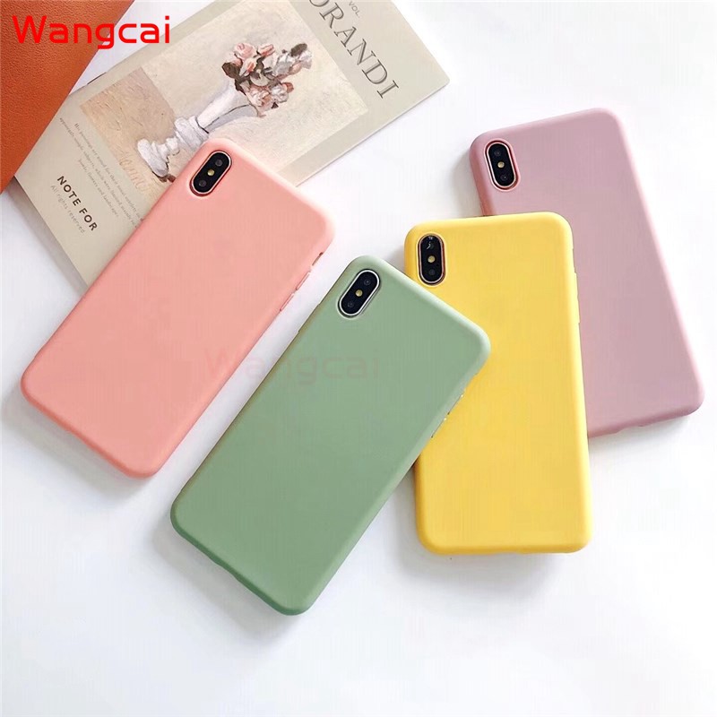 OPPO A55 A54 A15 A15s A35 Phone Case Candy Color Colorful Plain Matte ...