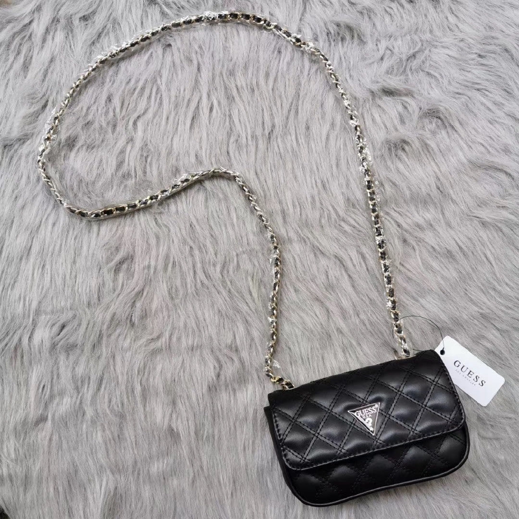 Guess Square Shoulder Bag Chain Bag 2 Color Shopee Malaysia