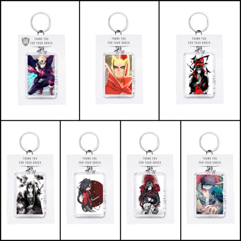 GANTUNGAN Uzumaki Boruto Naruto Itachi Anime Keychain - Shop art online