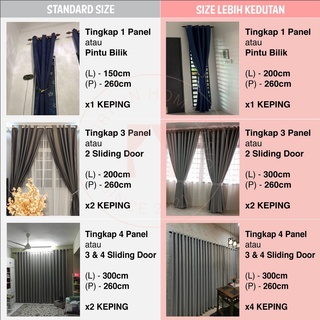 Jan 25 Payday Sale 2023 | Ready Curtain Langsir Rumah Semi Blackout ...