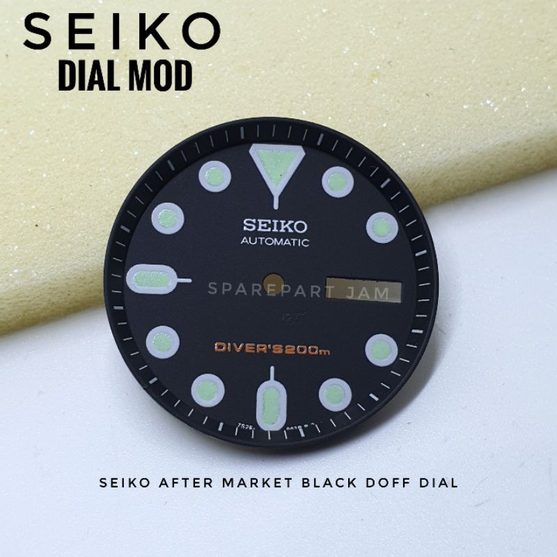 Seiko Skx  Dial Mod After Market Black Dial. | Shopee Malaysia