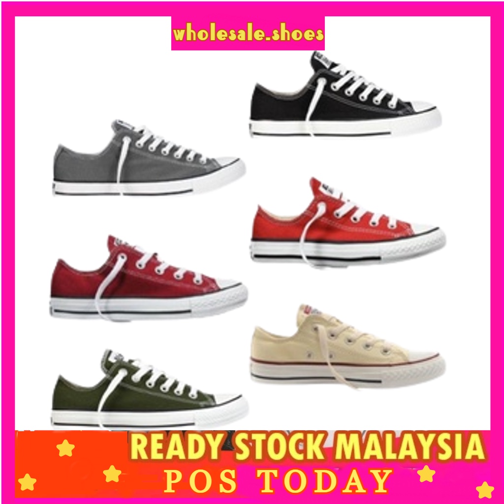 Ready stock convese shoes low cut murah