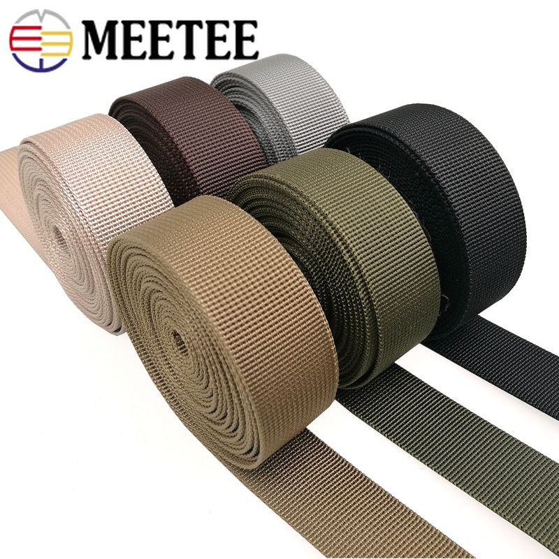 5Meters Nylon Webbing Tape Trim Knapsack Bag Strap Safety Belt Clothes Pet Rope Sewing Ribbon