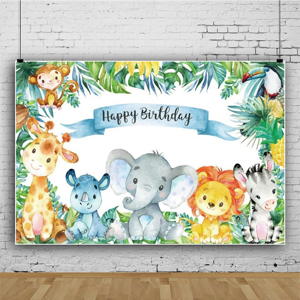 jungle safari baby shower plates