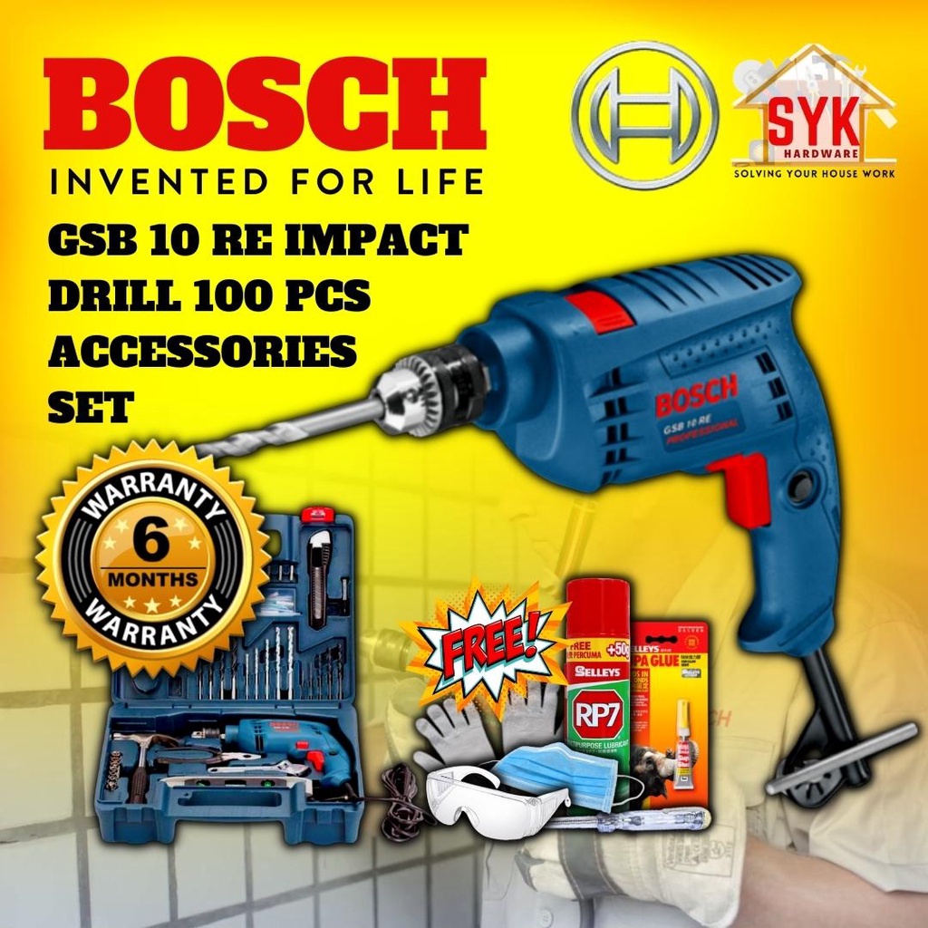 SYK BOSCH GSB10RE Impact Drill Bosch Hand Drill Machine Power Tools