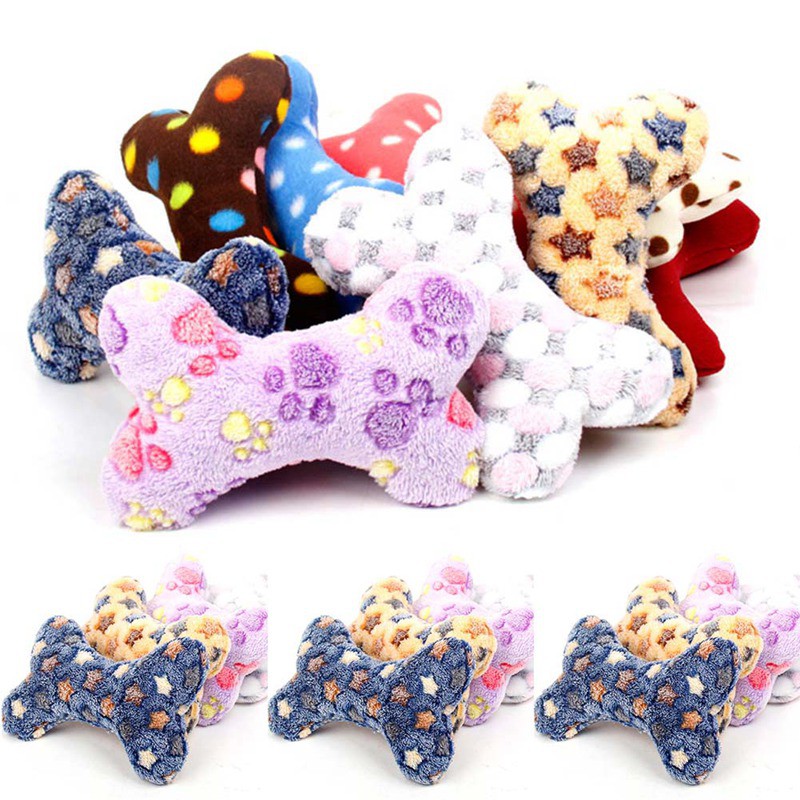 stuffed dog bone toy