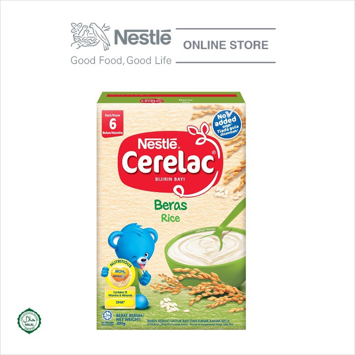 Nestle Cerelac Infant Cereals Rice (200g) Shopee Malaysia