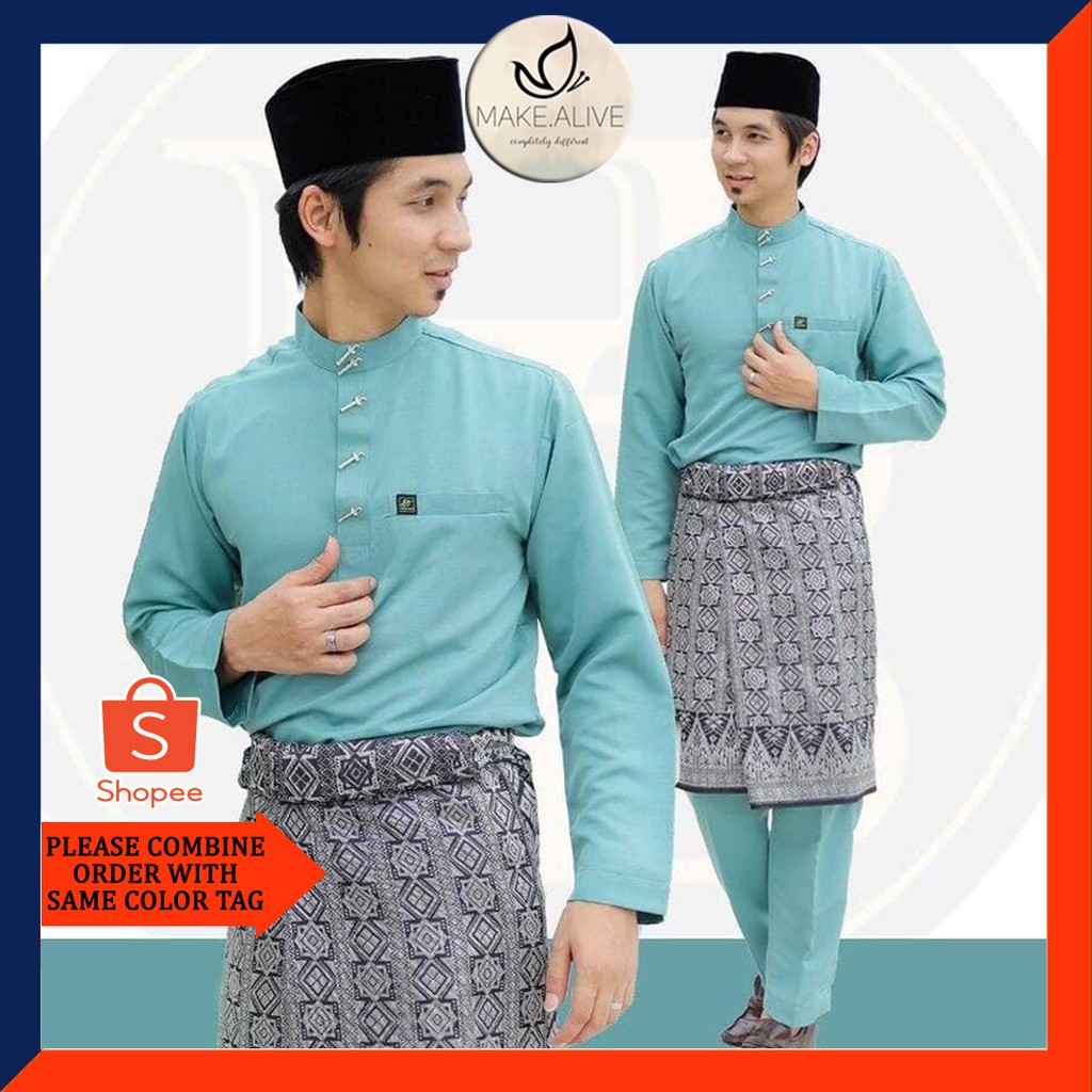 BAJU RAYA [4 GREEN COLOR] Baju Melayu Al Habib S M L XL 2XL 3XL 4XL 5XL