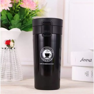 CAKA 380ml Stainless Steel Double Wall Vacuum Flask Coffee Bottle Cup ...