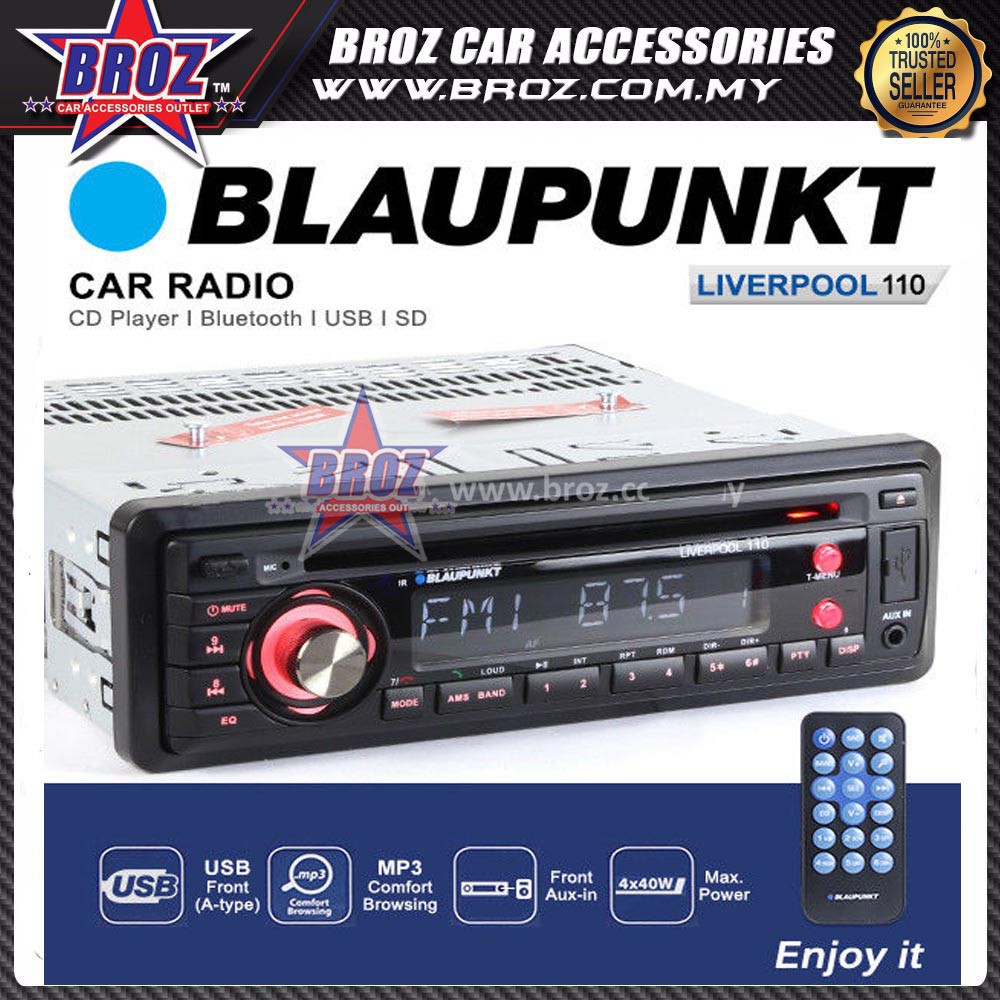 Blaupunkt Liverpool 110 Bluetooth In Car Radio Receiver