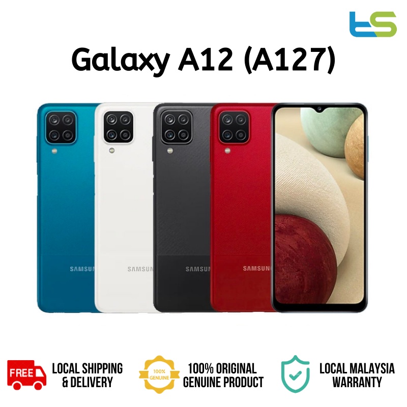Samsung Galaxy A12 6+128GB SM-A127 Android 11 Smartphone | Shopee Malaysia