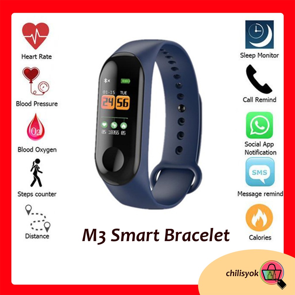 m3 plus bluetooth smart bracelet